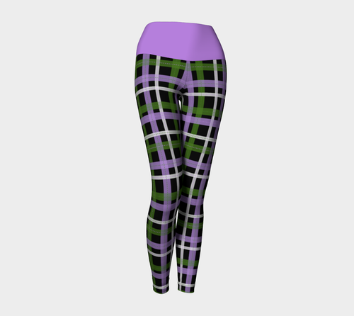 Genderqueer Plaid Yoga Leggings
