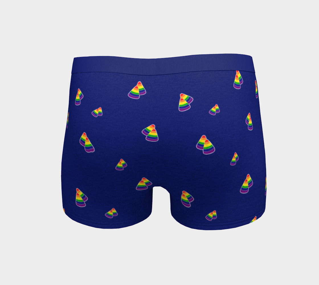 Rainbow and Blue Candy Corn Boyshorts
