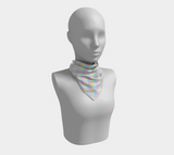 Pastel Rainbow Argyle Square Scarf