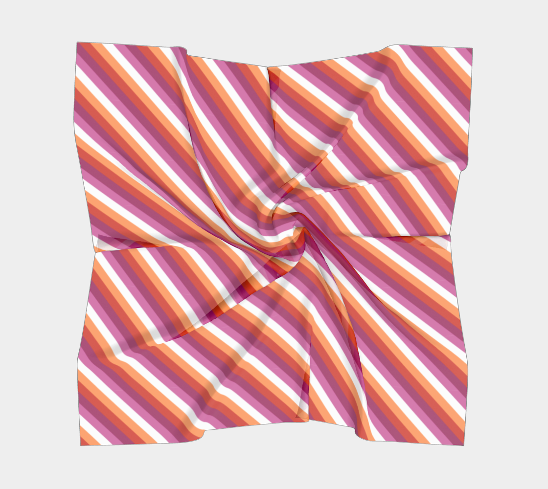 Lesbian - V1 Striped Square Scarf