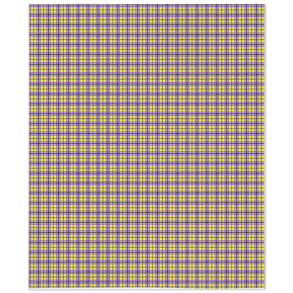 Nonbinary "Enbyberry" Plaid Pride Minky Blankets