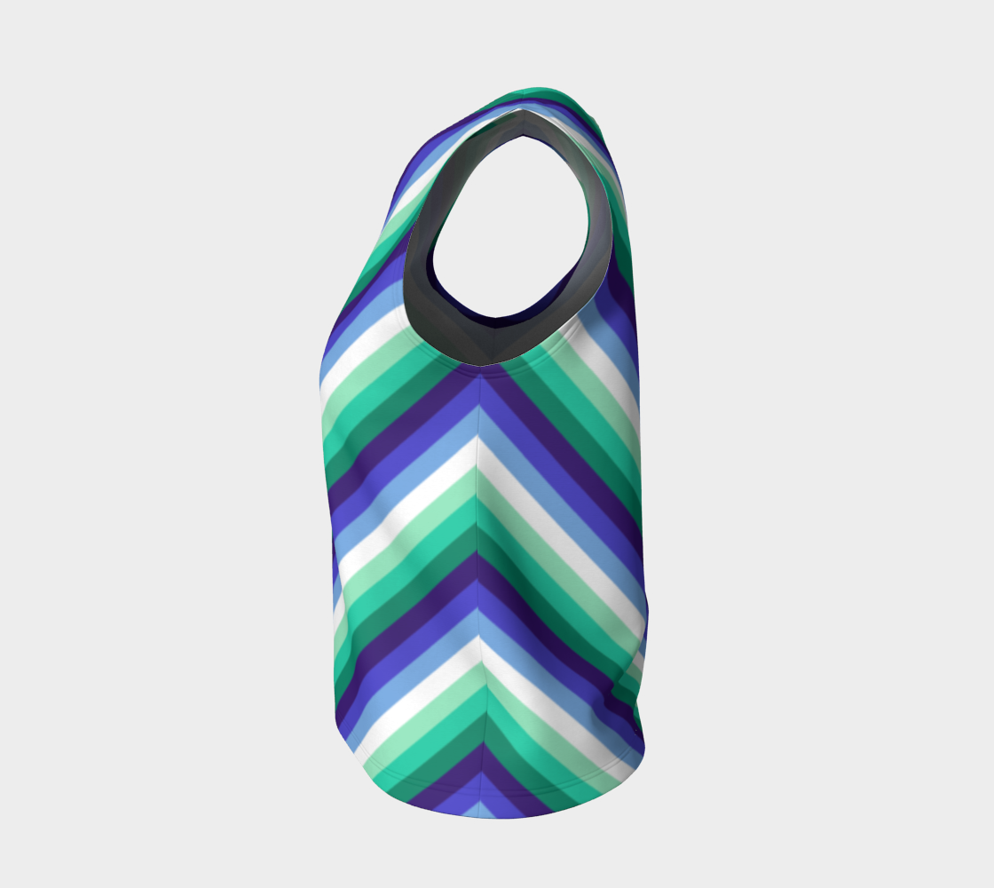 Gay Man (formerly Vincian - V2) Striped Loose Tank (Long)