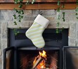 Unlabeled Orientation Striped Holiday Stocking