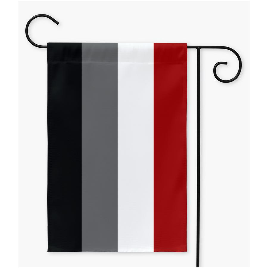 Placiosexuel Pride Yard et drapeaux de jardin | Simple ou double face | 2 tailles | Spectre Aromantique et Asexué