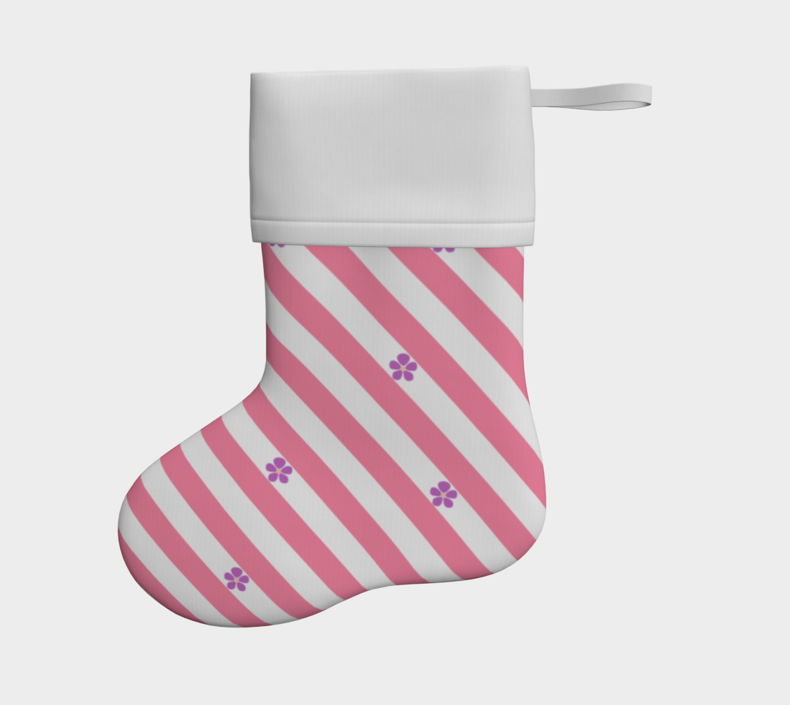 Sapphic - V1 Striped Holiday Stocking