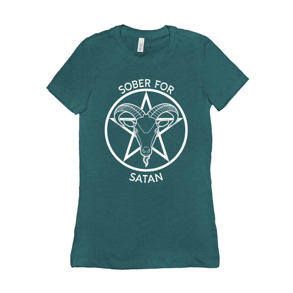 Sober for Satan - DARK Fitted Tshirt | Choose Your Colourway | Bella + Canvas