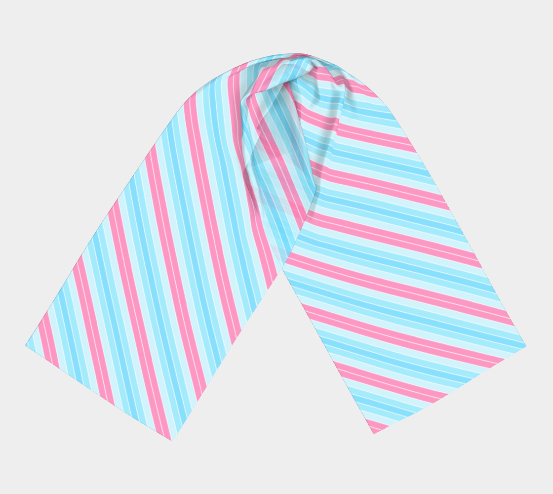 Transmasculine Striped Long Scarf