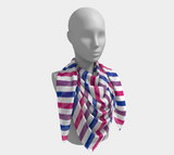 Bisexual Barber Striped Square Scarf