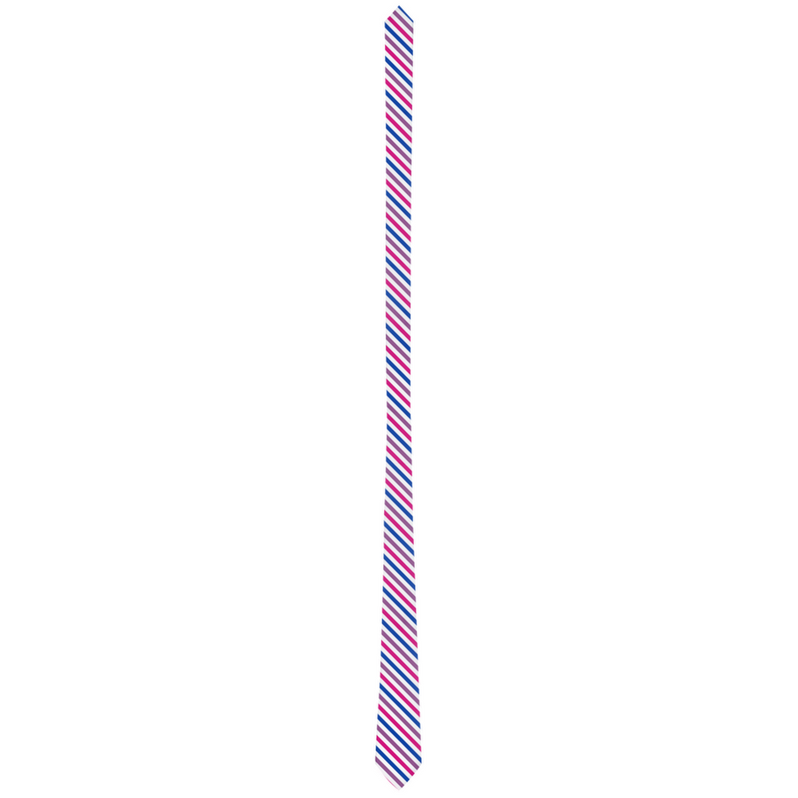 Cravates à motifs de fierté rayée de bonbons bisexuels