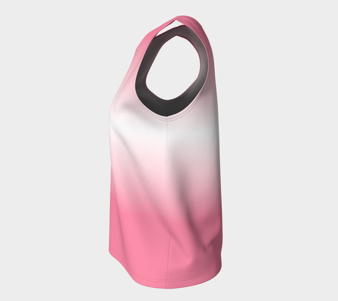 Sapphic Floral Gradient Loose Tank (Long)
