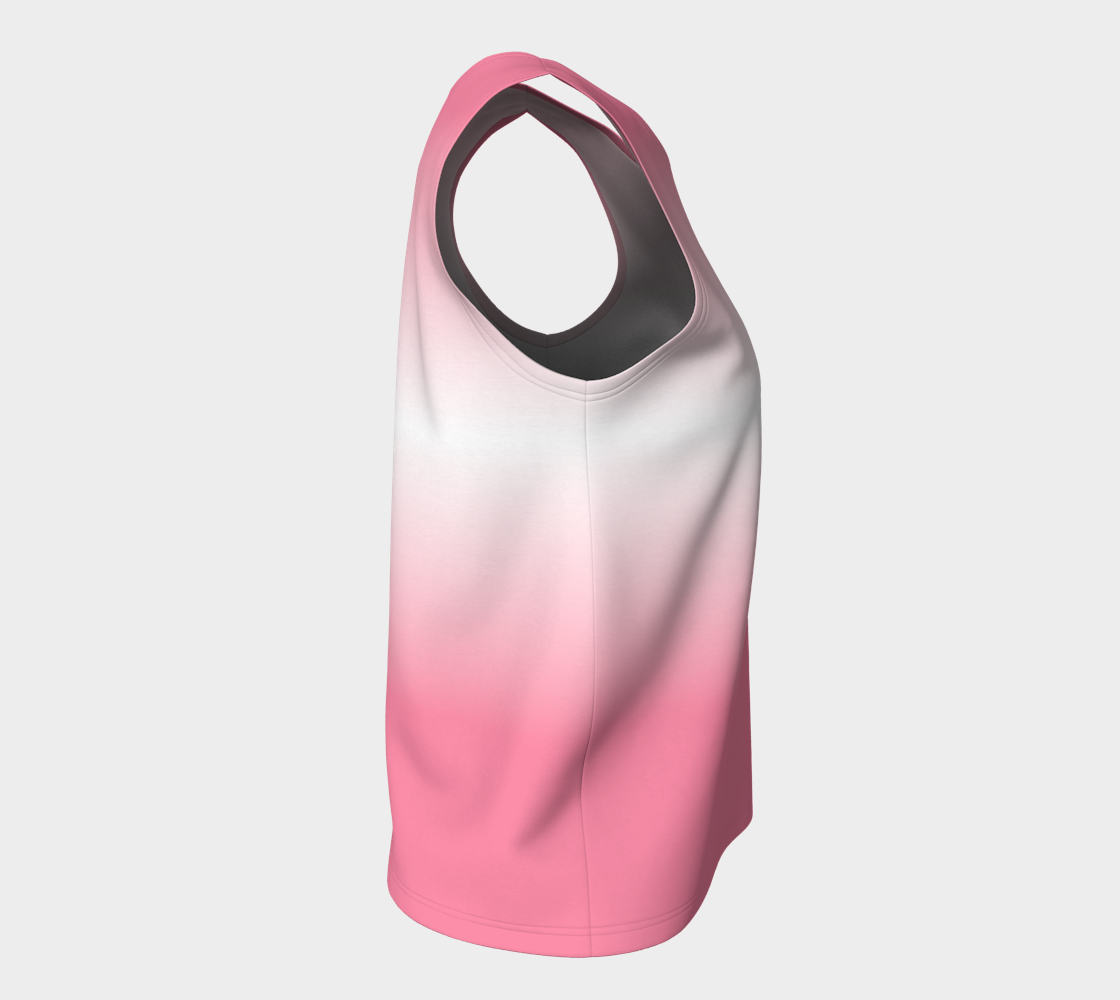 Sapphic Floral Gradient Loose Tank (Long)
