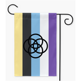 Systemfluid - V2 (Headmatenative) Yard and Garden Flags | Single Or Double-Sided | 2 Sizes | Gender Identity and Expression