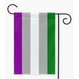 Grey Aroace Pride Yard and Garden Flag | Single Or Double-Sided | 2 Sizes