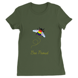 T-shirts ajustés Bumblebee Pride Pun - DARK | Choisissez votre coloris et votre jeu de mots | Bella + Toile