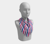 Bisexual Barber Striped Square Scarf
