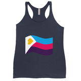 Polyamory Pride Flag Fitted Racerback Tank Tops | Choose Your Flag