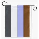 Drapeaux de cour et de jardin de fierté apathique au genre | Simple ou double face | 2 tailles | Identité et expression de genre