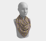 Nonbinary "Enbyberry" Plaid Square Scarf
