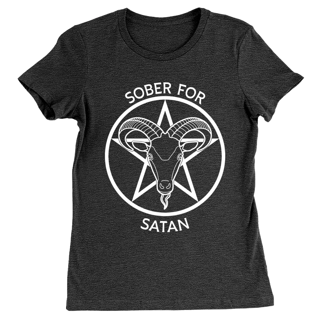 Sober for Satan - DARK Fitted Tshirt | Choose Your Colourway | Bella + Canvas