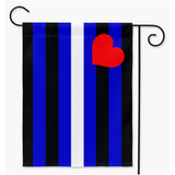 Drapeaux de cour et de jardin de fierté en cuir | Simple ou double face | 2 tailles