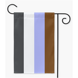 Drapeaux de cour et de jardin de fierté apathique au genre | Simple ou double face | 2 tailles | Identité et expression de genre