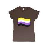 Gender Pride Flag Fitted Tshirt | Choose Your Flag | Gildan