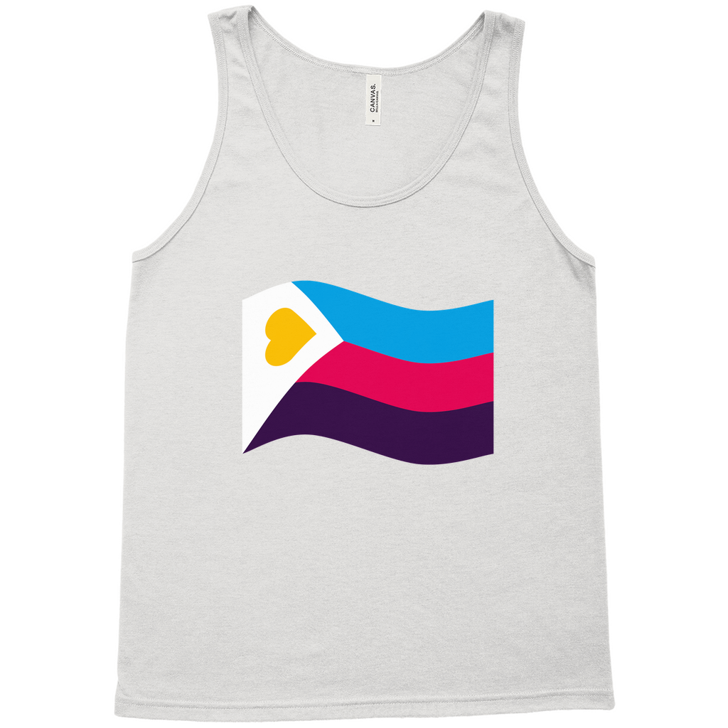 Polyamory Pride Flag Relaxed Fit Tank Tops | Choose Your Flag | Bella + Canvas