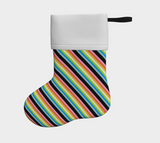 Queer Striped Holiday Stocking