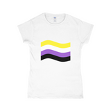 Gender Pride Flag Fitted Tshirt | Choose Your Flag | Gildan
