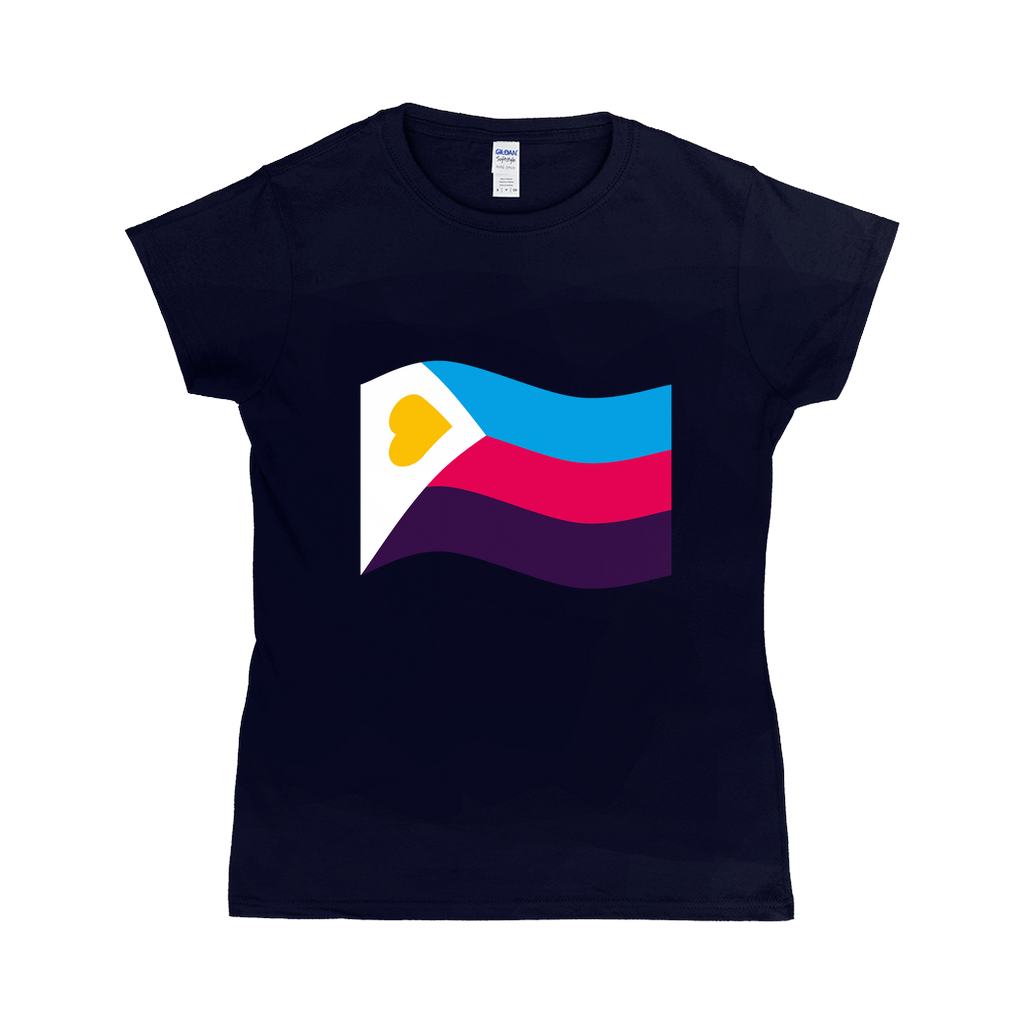 Polyamory Pride Flag Fitted Tshirt | Choose Your Flag | Gildan