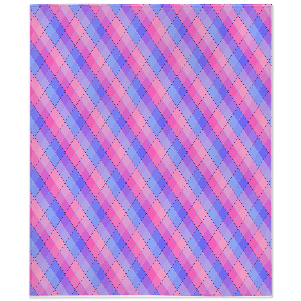 Omnisexual Argyle Plaid Pride Minky Blankets