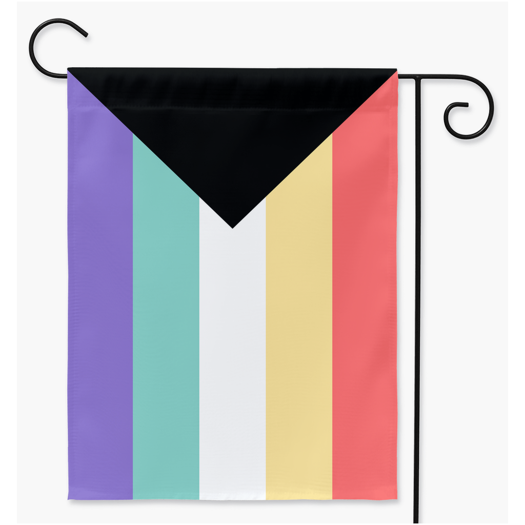 Demisexual Sapphic Pride Yard et drapeaux de jardin | Simple ou double face | 2 tailles