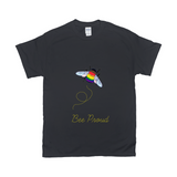 T-shirt unisexe Bumblebee Pride Pun - DARK | Choisissez votre drapeau et votre jeu de mots