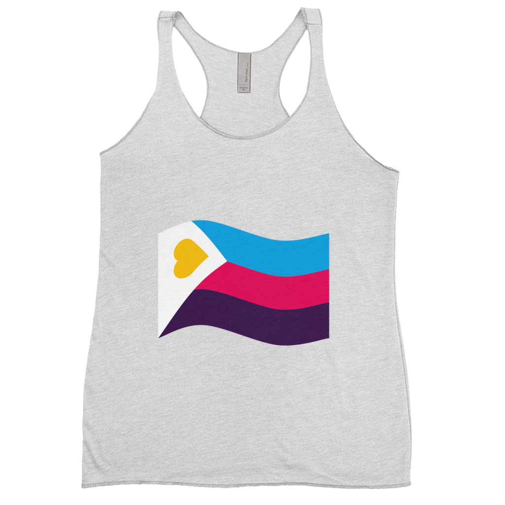 Polyamory Pride Flag Fitted Racerback Tank Tops | Choose Your Flag