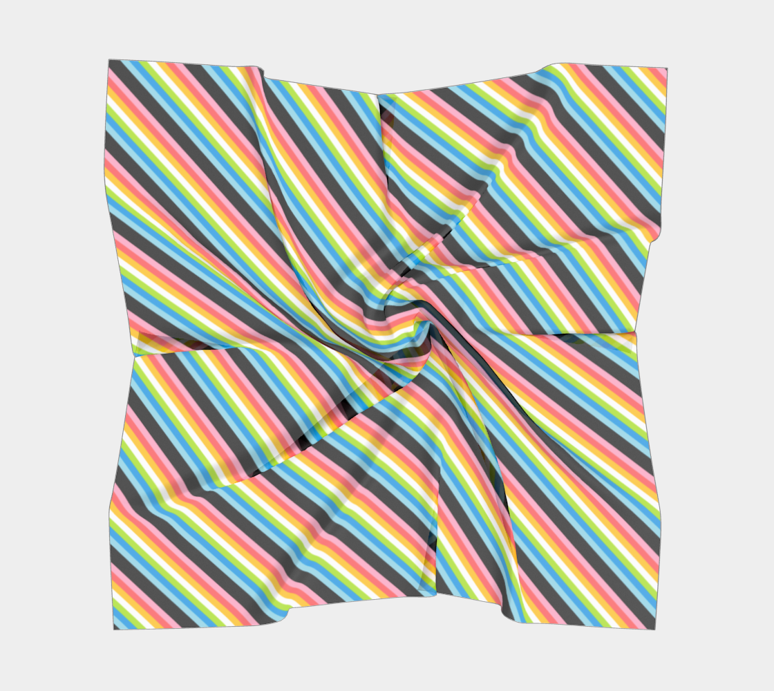 Queer Striped Square Scarf