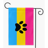 Furry - V3 - Pansexual Pride Yard and Garden Flags | Single Or Double-Sided | 2 Sizes