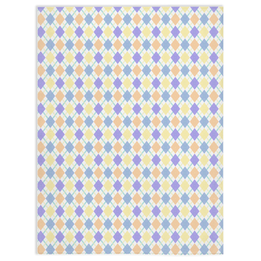 Genderfaun Argyle Plaid Pride Minky Blankets