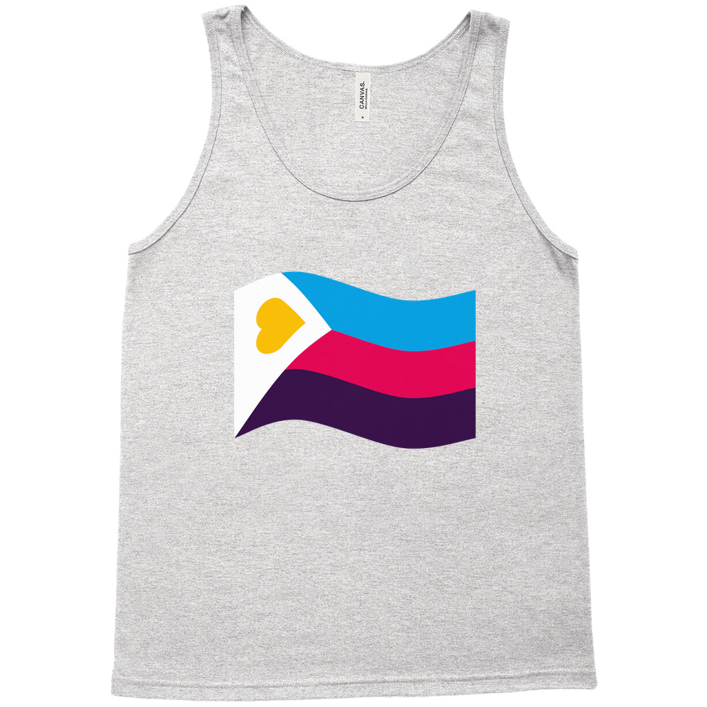 Polyamory Pride Flag Relaxed Fit Tank Tops | Choose Your Flag | Bella + Canvas