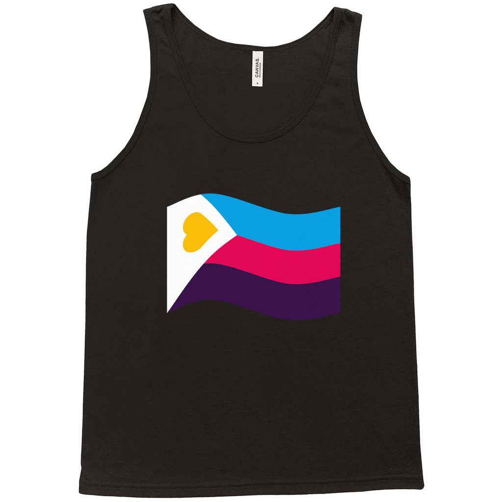 Polyamory Pride Flag Relaxed Fit Tank Tops | Choose Your Flag | Bella + Canvas