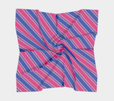 Bisexual Candycane Striped Square Scarf