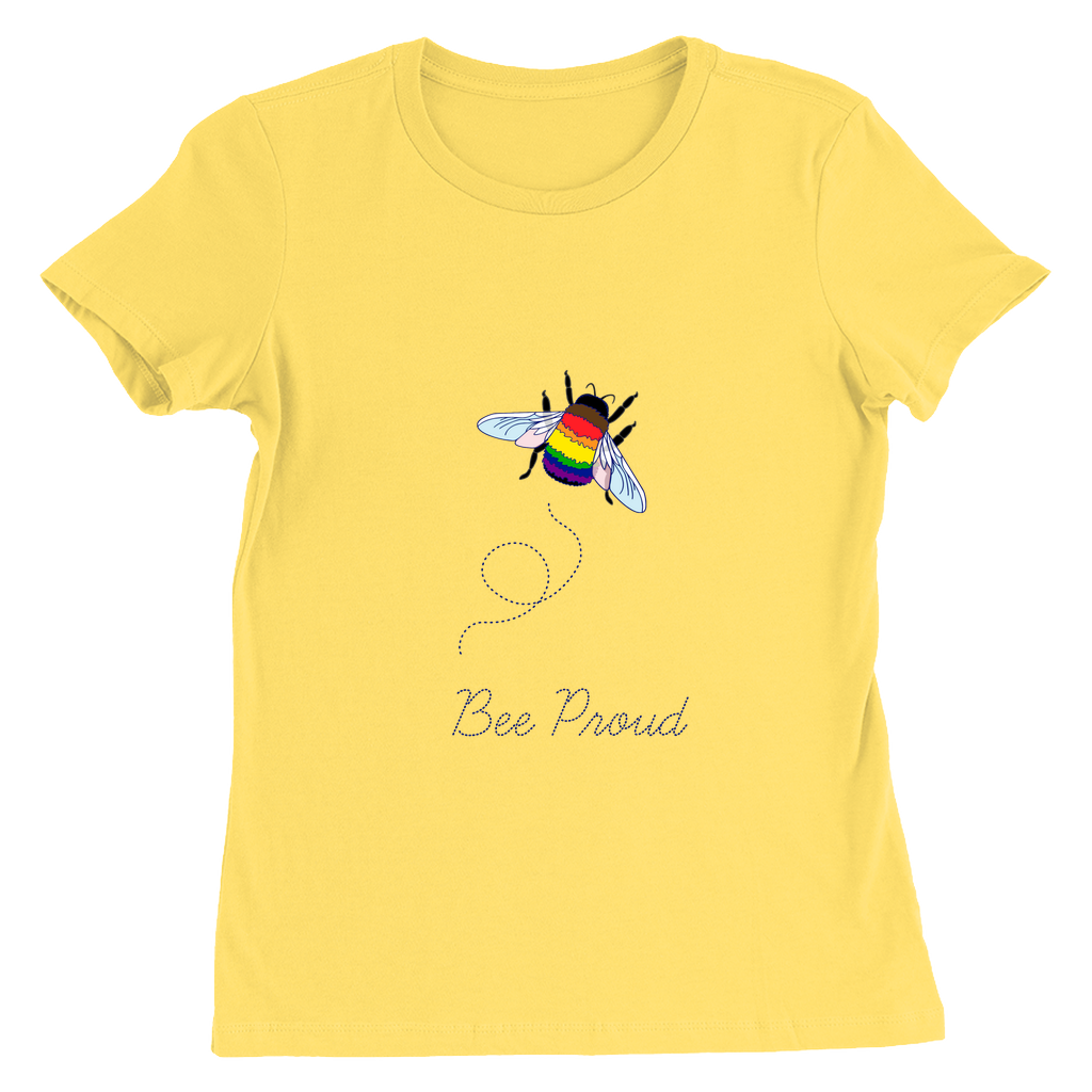 Bumblebee Pride Pun Fitted Tshirts - LIGHT | Choose Your Colourway and Pun | Bella + Canvas