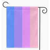 Gynesexuel - V2 Drapeaux de cour et de jardin | Simple ou double face | 2 tailles | Orientations romantiques et sexuelles
