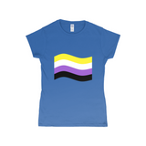 Gender Pride Flag Fitted Tshirt | Choose Your Flag | Gildan