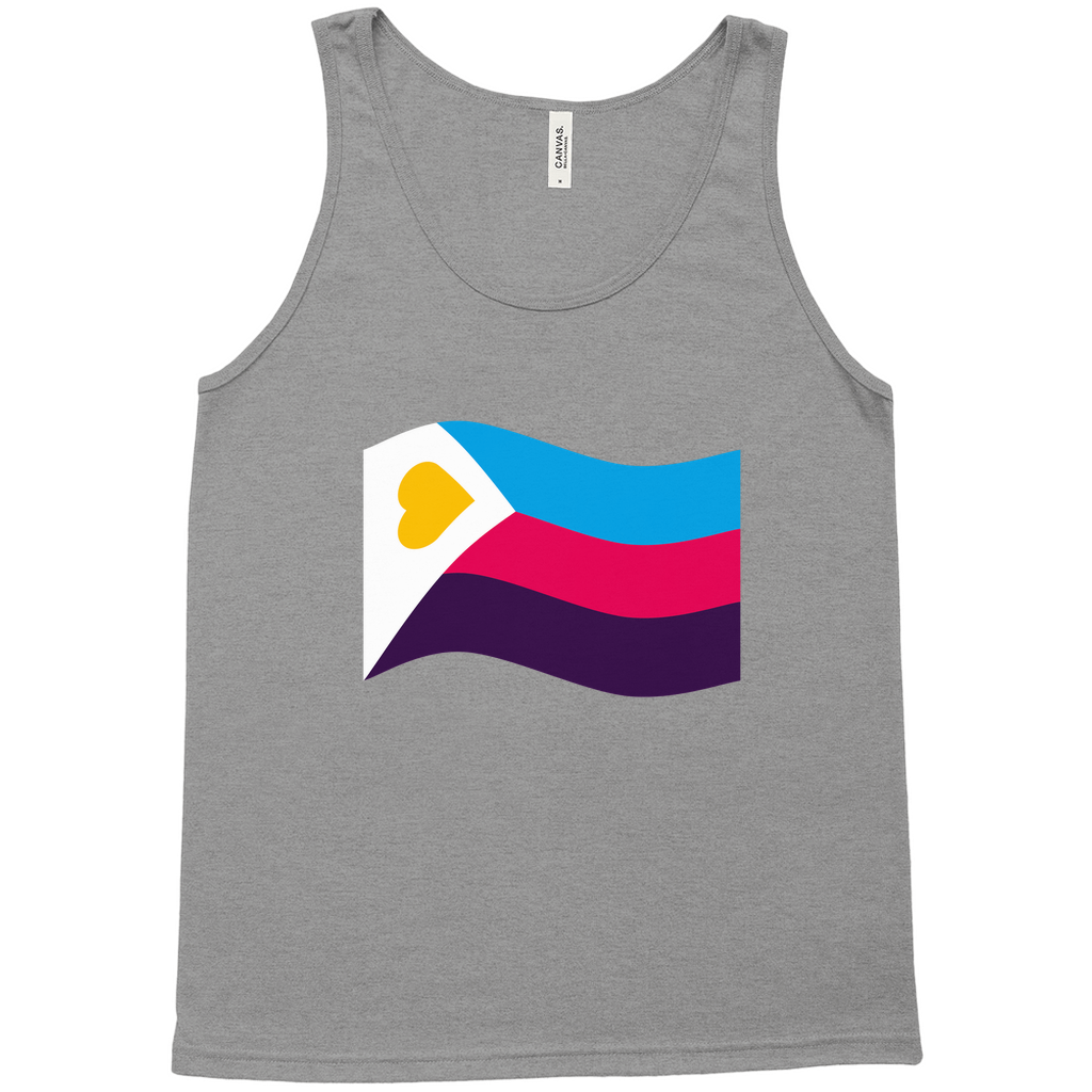 Polyamory Pride Flag Relaxed Fit Tank Tops | Choose Your Flag | Bella + Canvas