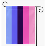 Drapeaux omnisexuels de cour et de jardin | Simple ou double face | 2 tailles | Orientations romantiques et sexuelles