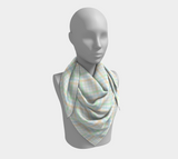 Unlabeled Orientation Plaid Square Scarf