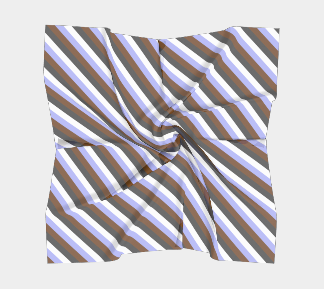 Gender Apathetic Striped Square Scarf