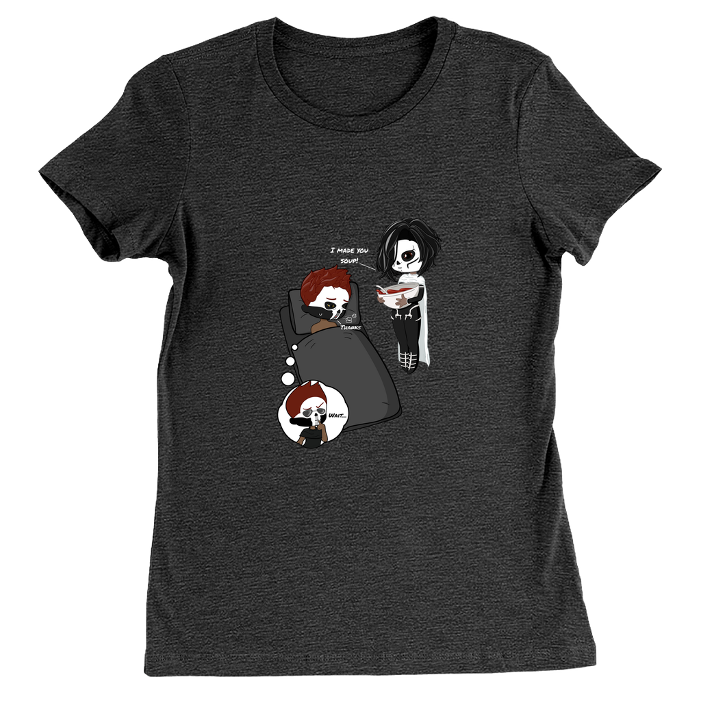 Soup! Fitted T-Shirts | The Locked Tomb | Bella + Canvas