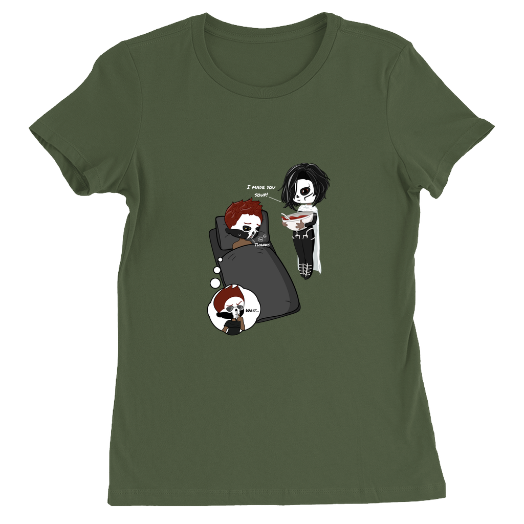 Soup! Fitted T-Shirts | The Locked Tomb | Bella + Canvas