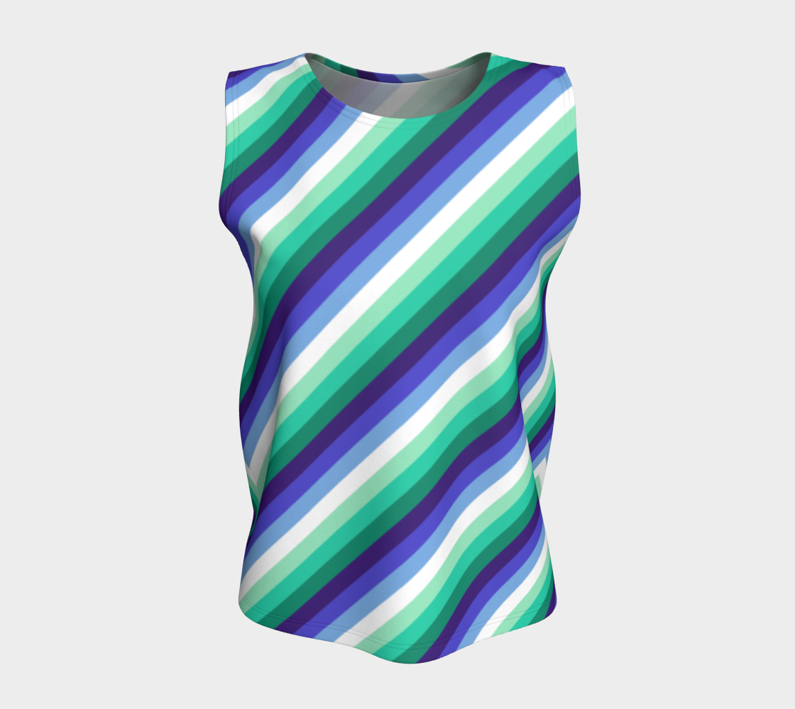 Gay Man (formerly Vincian - V2) Striped Loose Tank (Long)